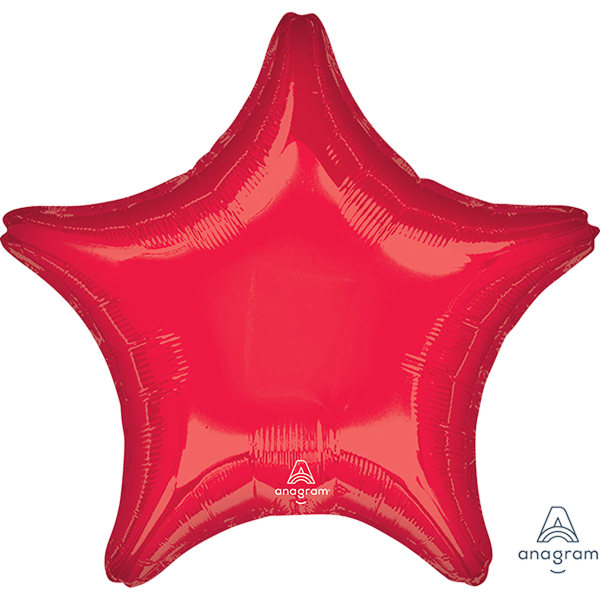 Jumbo Star Metalic Red